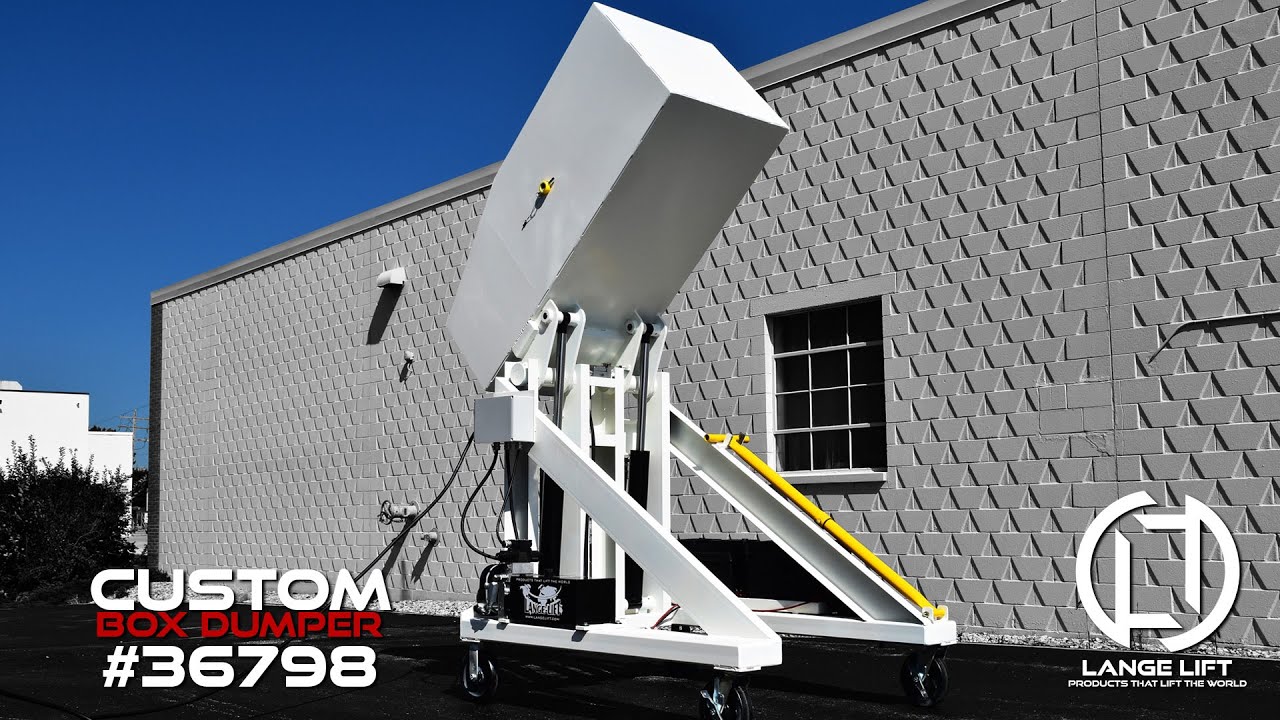 Mobile Battery Powered Box Dumper | 2,000 Pound Capacity