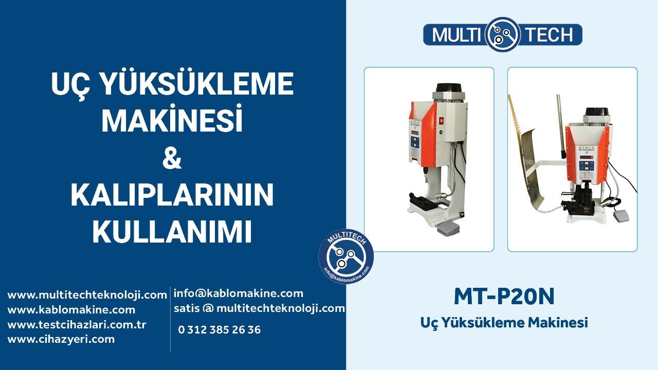 MT-P20N Krimpleme/Terminal Çakma Makinesi