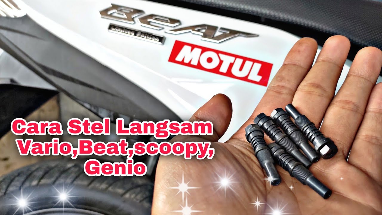 Cara Stel Langsam Motor Beat vario Scoopy Genio 2021