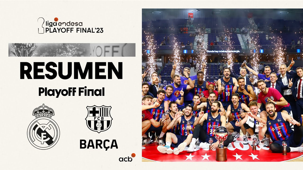 Real Madrid - Barça (82-93) RESUMEN | Playoff Final 2023