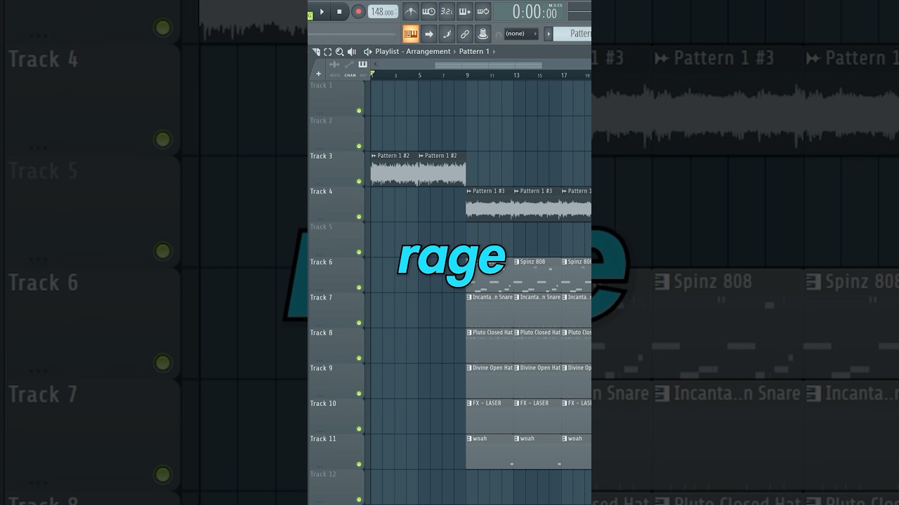 HOW TO MAKE RAGE BEATS ON FL STUDIO! #flstudio #flstudiotutorial #musicproduction