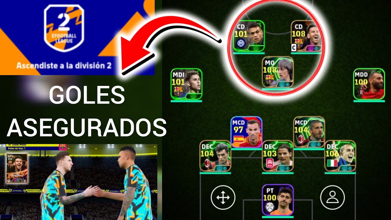 🔥 IMPARABLE ESTE TRIDENTE | ASCENSO a SEGUNDA DIVISIÓN 😎 | eFootball Mobile