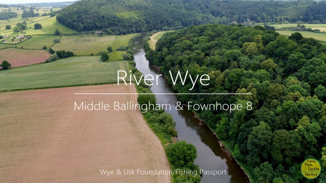 River Wye - Middle Ballingham & Fownhope 8 By Drone - Wye & Usk Foundation / Fishing Passport