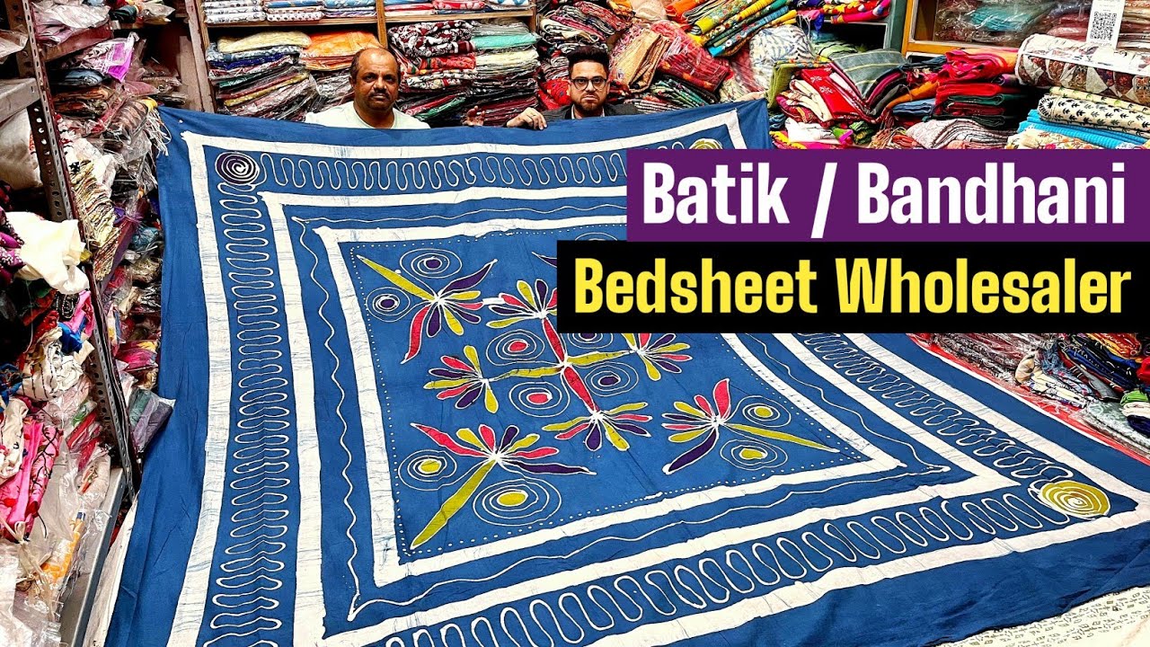 Pure Cotton Jaipuri Printed Bedsheet Wholesaler / Hand Batik , Tye - Dye & Hand Embroidery Bedsheets