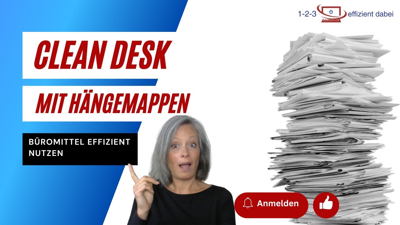 Clean Desk mit Hängemappen