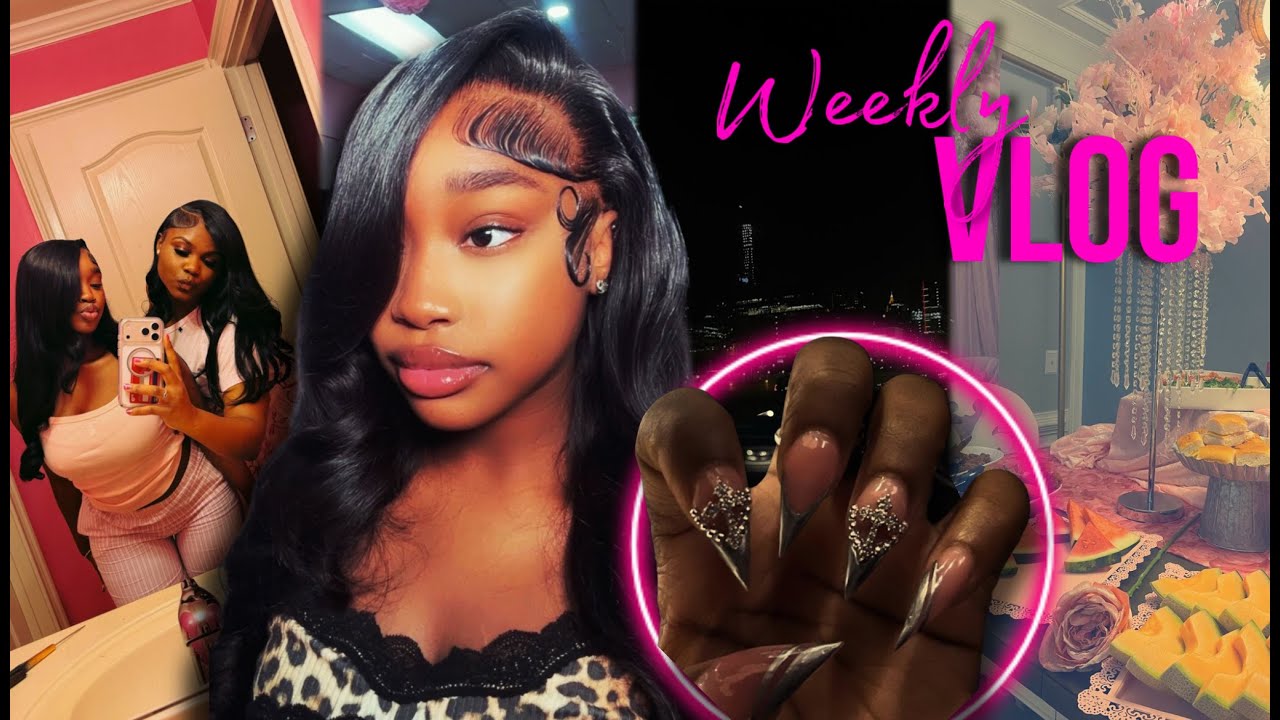 WEEKLY VLOG ᥫ᭡: maintenance , gym , hanging out w/friends , new piercing ? outings , + life lately !