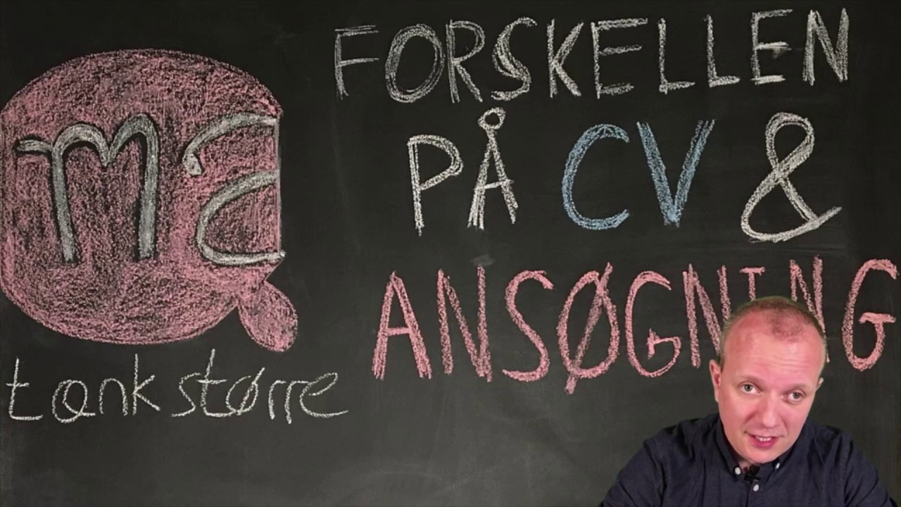 Jobsøgning: Forskel på cv og ansøgning