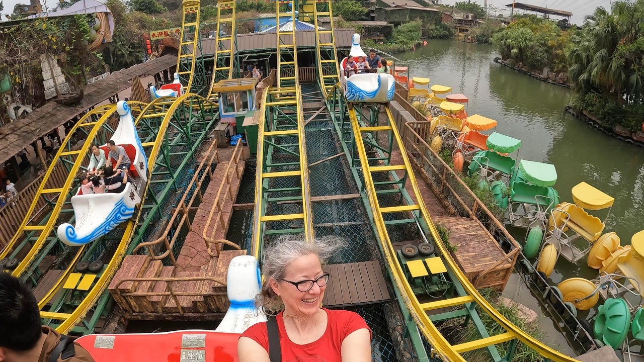 4 track duelling shuttle launch coaster: This is Shenzhou Surfing @ Chuanlord  Holiday Manor, China