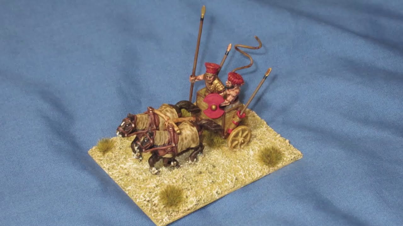 #332 28mm Peleset Chariot, major kit bash and reconstruction.