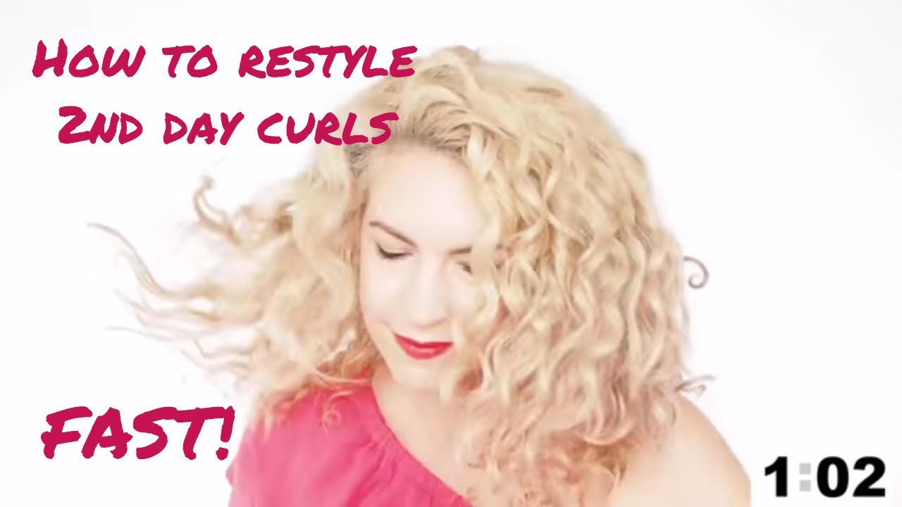 How to restyle curly hair fast