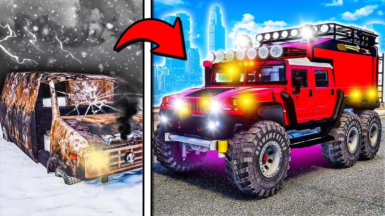 Repairing ABANDONED 6x6 Cars in GTA 5!