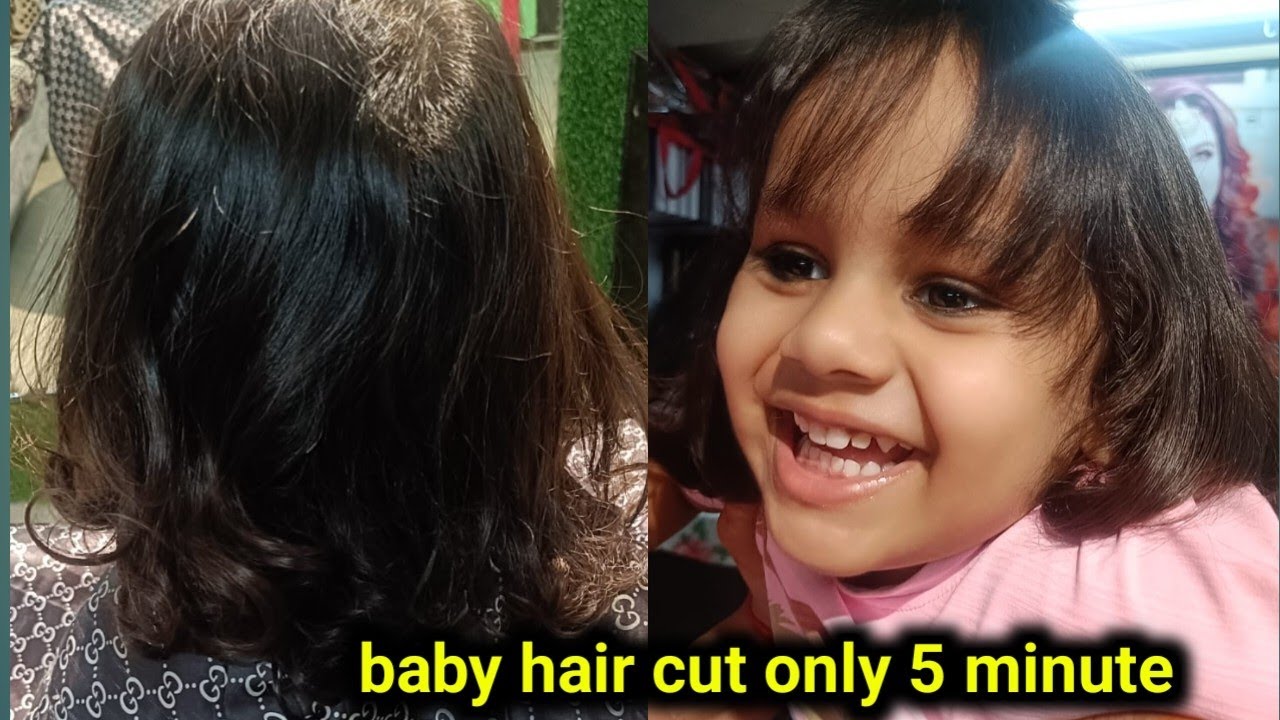 Baby hai cut only 5 minute। Bob hair cutt5