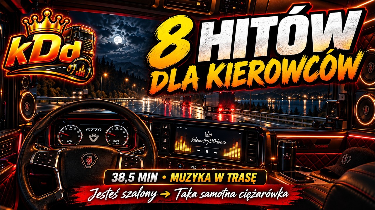 KIEROWCO, TO MUSISZ WŁĄCZYĆ! 🚛🔥 8 Hit&oacute;w w Trasę | 38,5 MIN SKŁADANKI