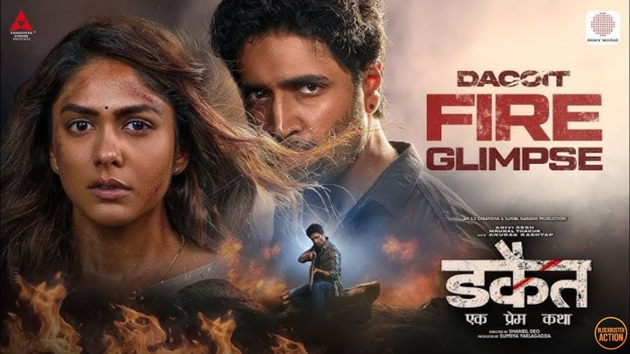 Dacoit Official Trailer - Hindi | Adivi Sesh | Mrunal Thakur | Anurag Kashyap | Action Trailer 2025 