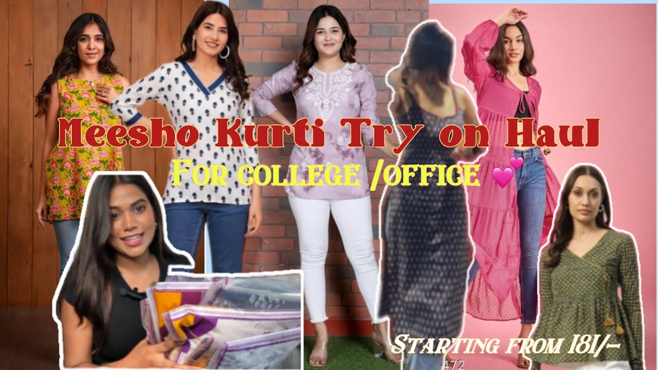 *Huge* Meesho Kurti Haul | College/Office Kurti haul | kurti try on haul