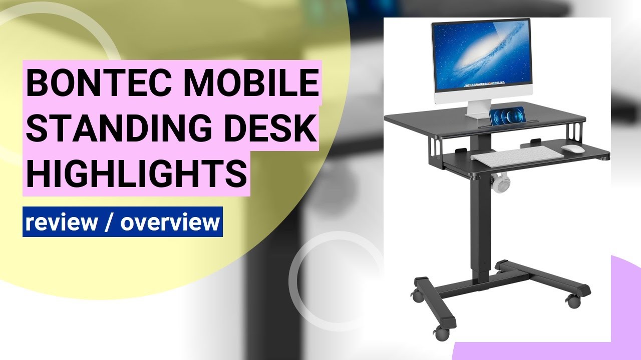 BONTEC Mobile Standing Desk Review: Versatile & Ergonomic Workstation
