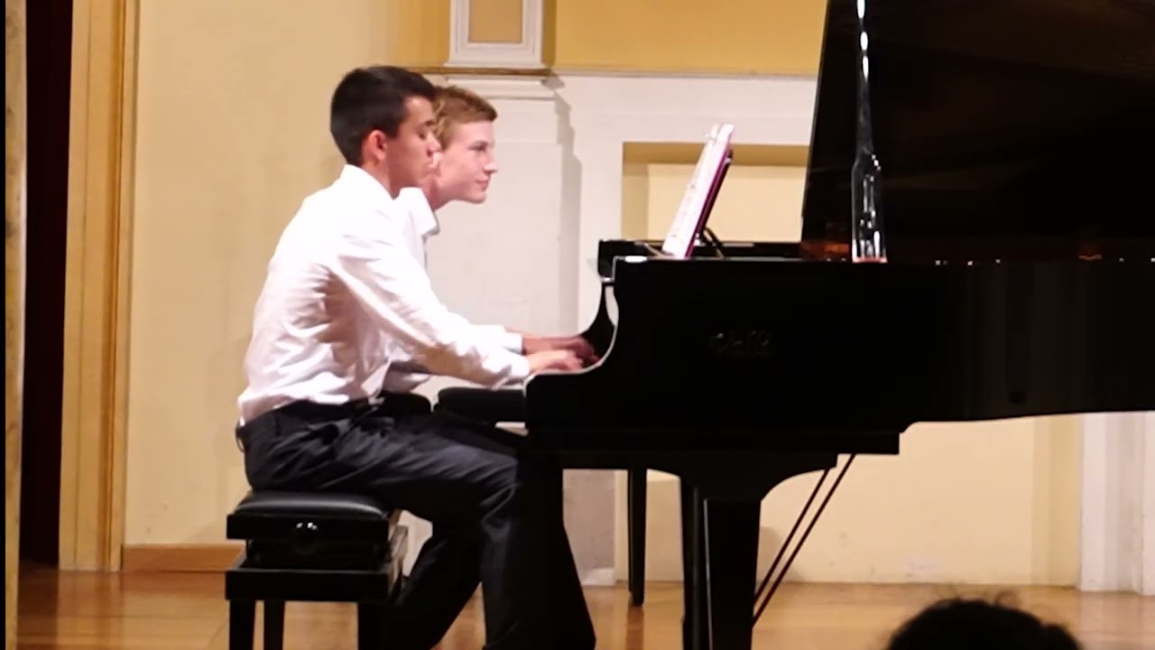 Dietrich and Joseph - Four hands-  Brahms Hungarian Dance No. 5