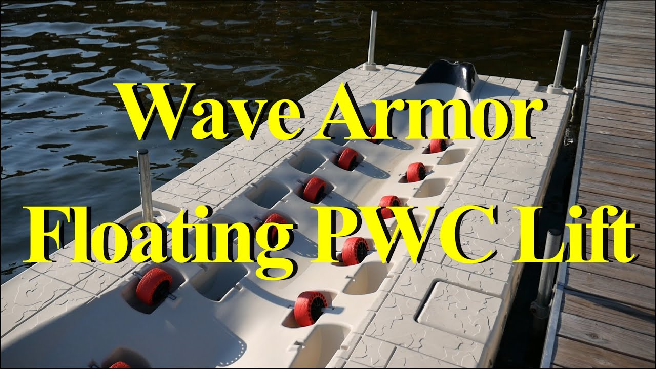 Wave Armor Floating PWC Dock and LC2 Gas Cans
