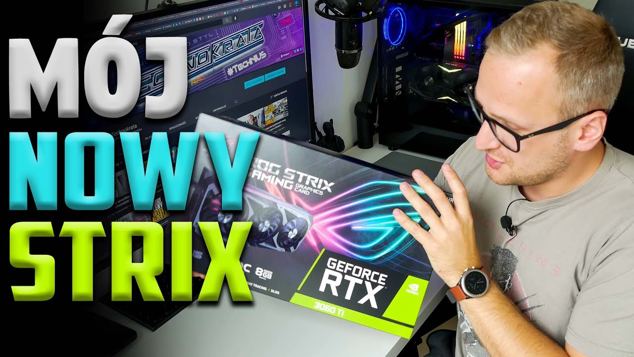 W końcu mam kartę graficzną Asus ROG Strix RTX 3060 TI OC - #TechUNBOX