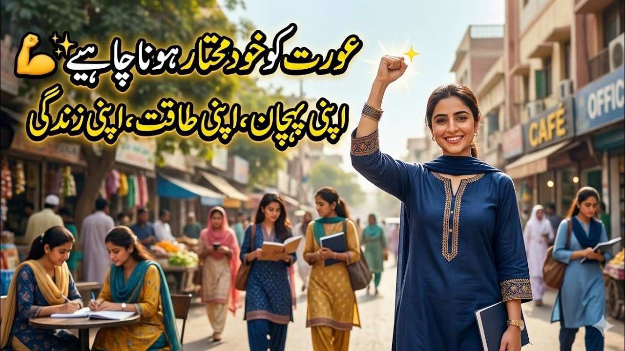 عورت کو خودمختار ہونا چاہیے – اپنی پہچان، اپنی طاقت، اپنی زندگی 💪✨
