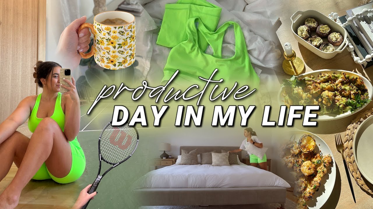 PRODUCTIVE DAY IN MY LIFE ☀️ house projects, grocery haul, cleaning & catching up!