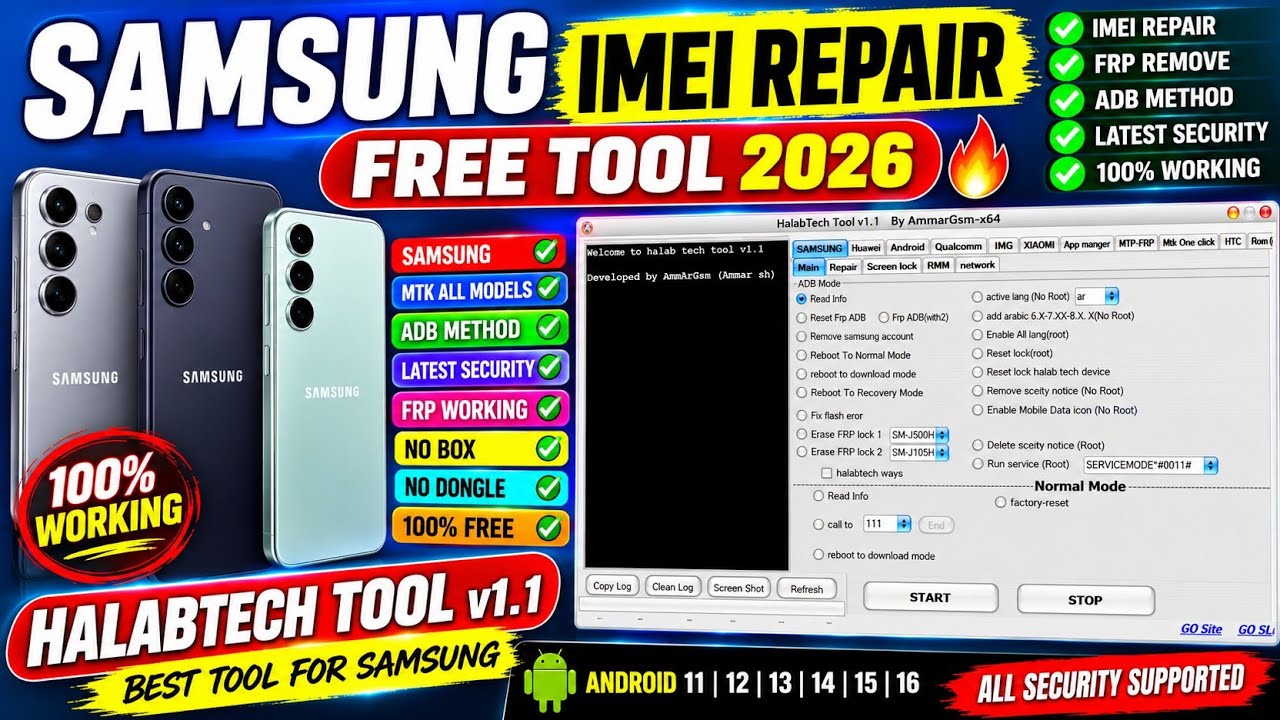 Samsung IMEI Repair Free Tool 2026 🔥MTK All Models | Latest security Frp Working Adb Method
