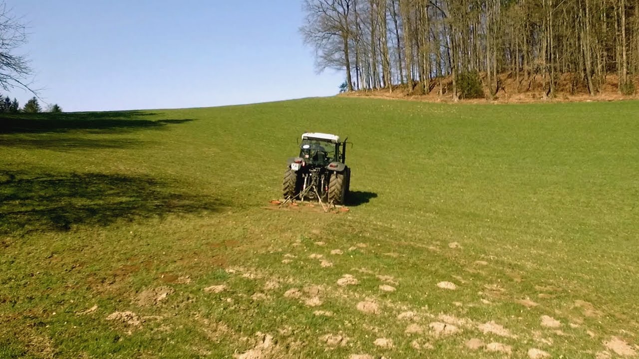 Harrowing Grass Fields | Spring Preparation of Meadows