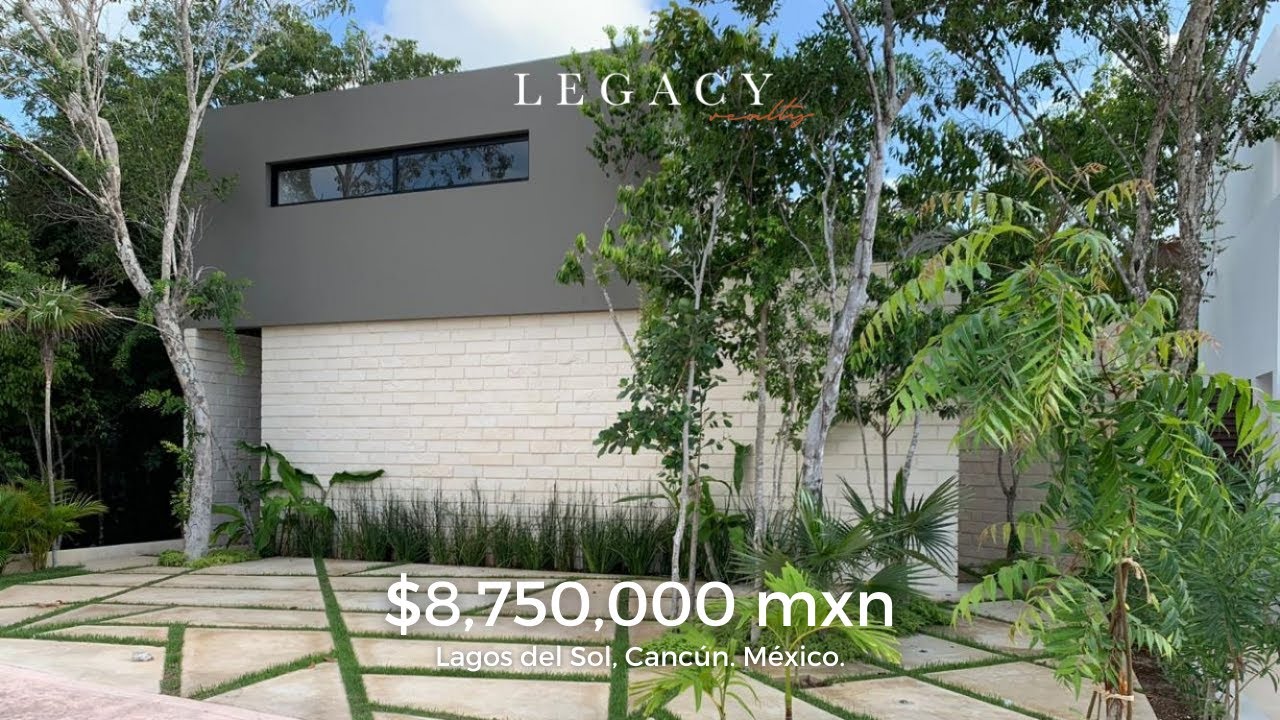 Recorrido de casa Colibríes 24 - Residencial Lagos del Sol - Cancún Q. Roo.