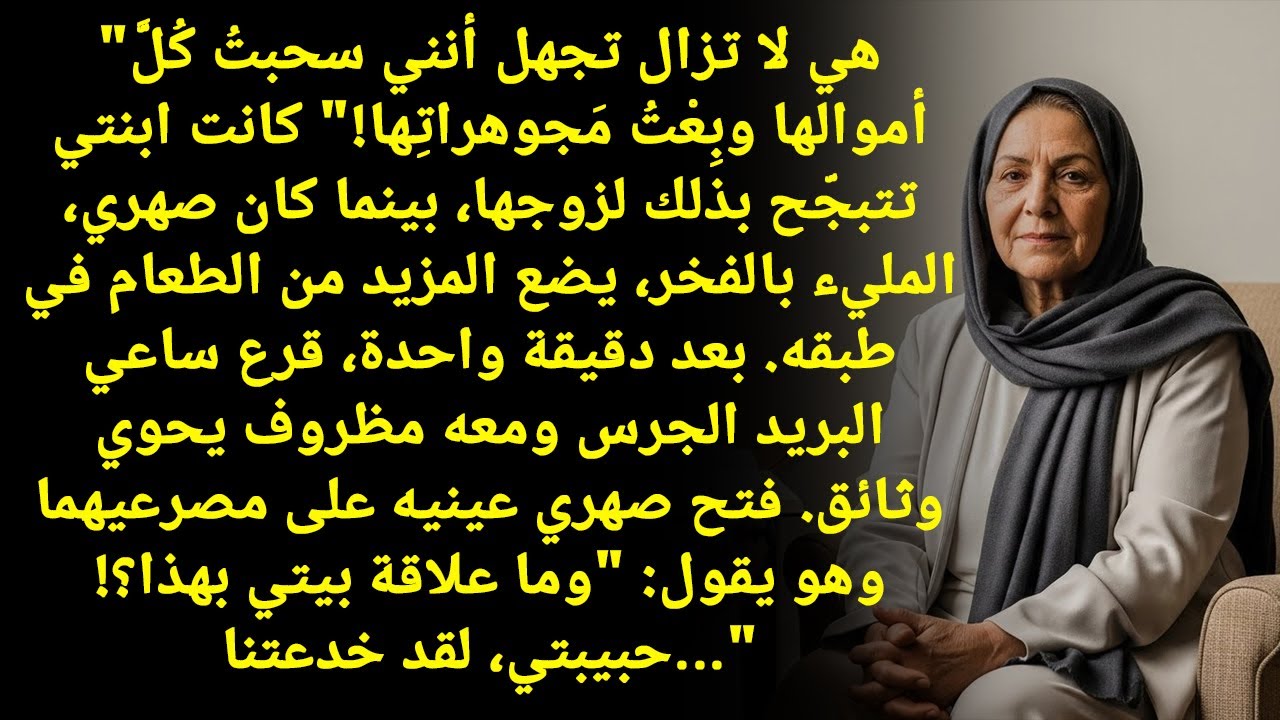 هي لِسَّه مَا تَدْرِي، سحبت كل فلوسها وبعت مجوهراتها! بنتي تفاخرت لزوجها...