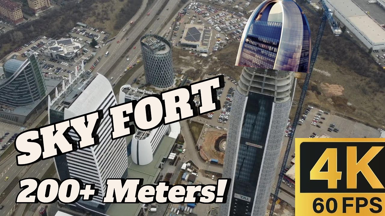 [4K] Първият БЪЛГАРСКИ небостъргач - най-високата сграда на БАЛКАНИТЕ - Sky Fort в 60 FPS