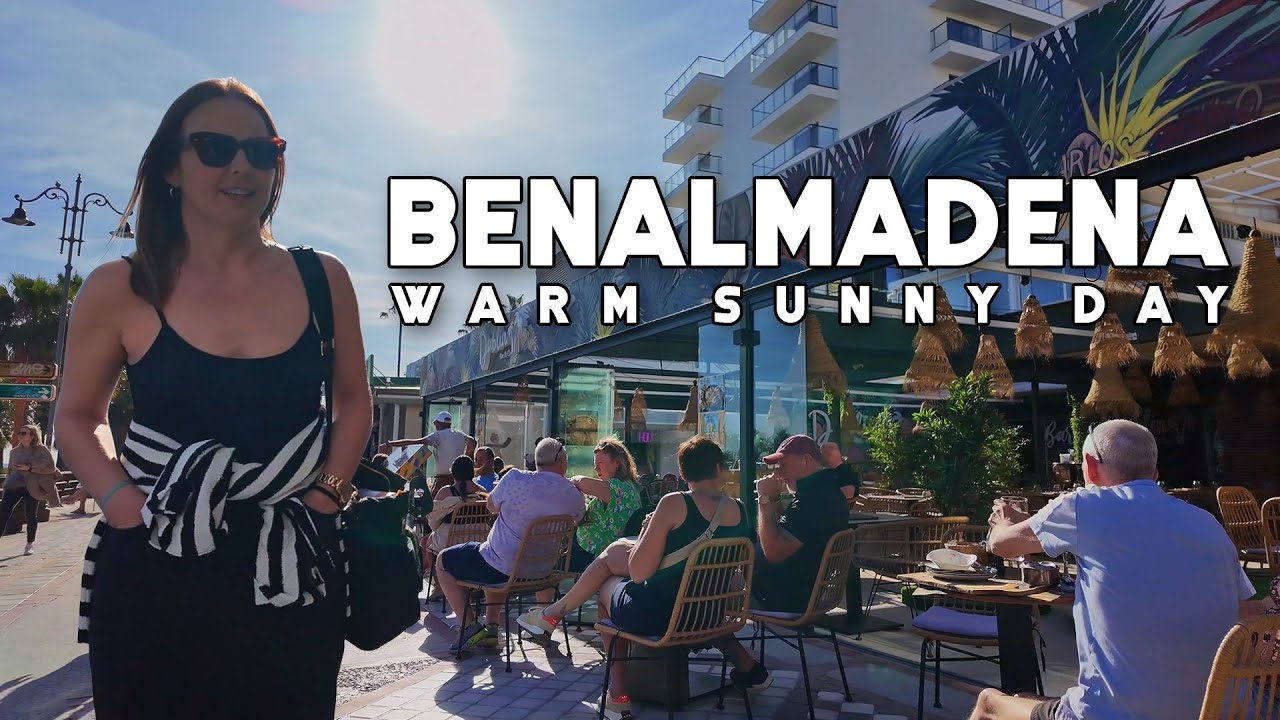 Benalmadena Spain Warm Sunny Day March 2024 Update Costa del Sol | Málaga [4K]