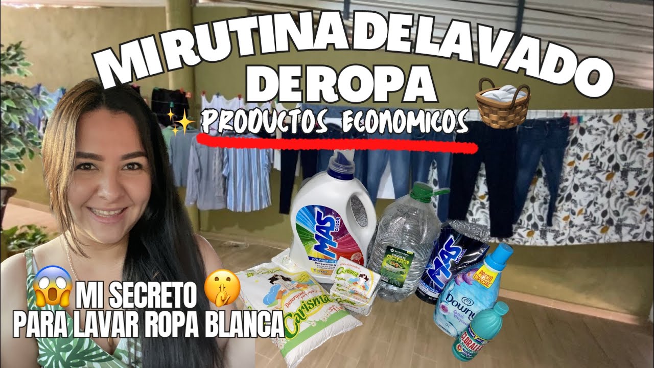 🧺MI RUTINA DE LAVADO DE ROPA REAL| TIPS + 😱MI SECRETO PARA LAVAR ROPA BLANCA 🤫