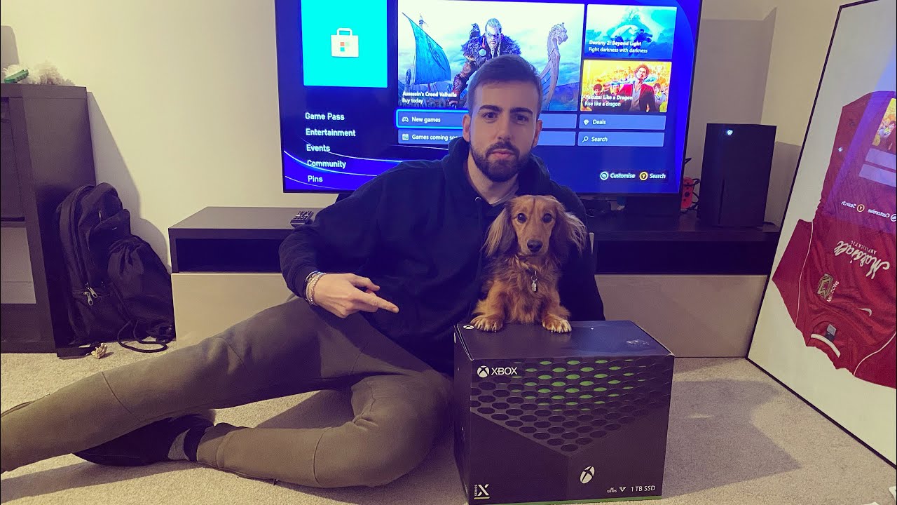 XBOX SERIES X UNBOXING! *with my sausage dog*