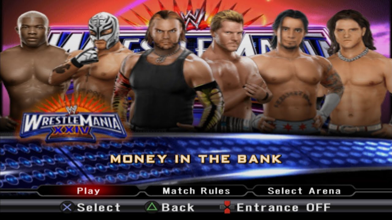 WWE SmackDown Vs Raw 2009 Money in the Bank Ladder Match Gameplay