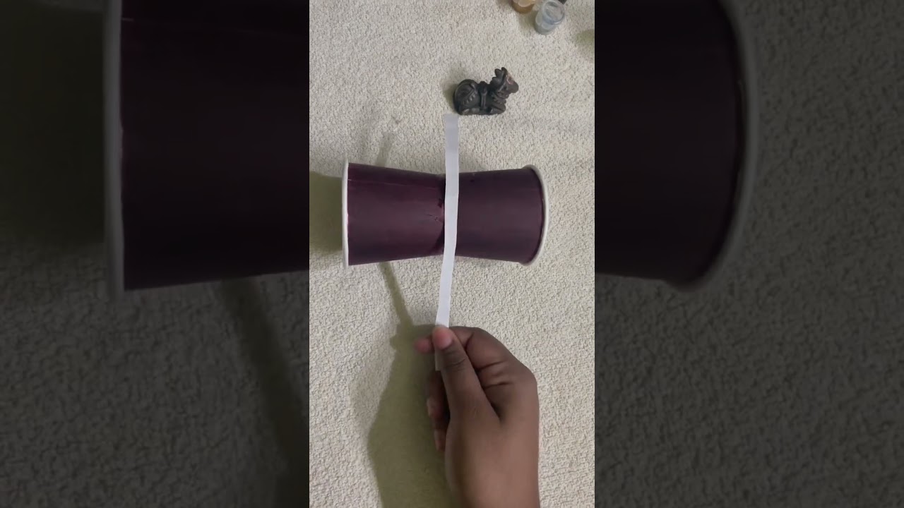 Drum with paper cups #shorts #papercraft #easy #diy #Siva