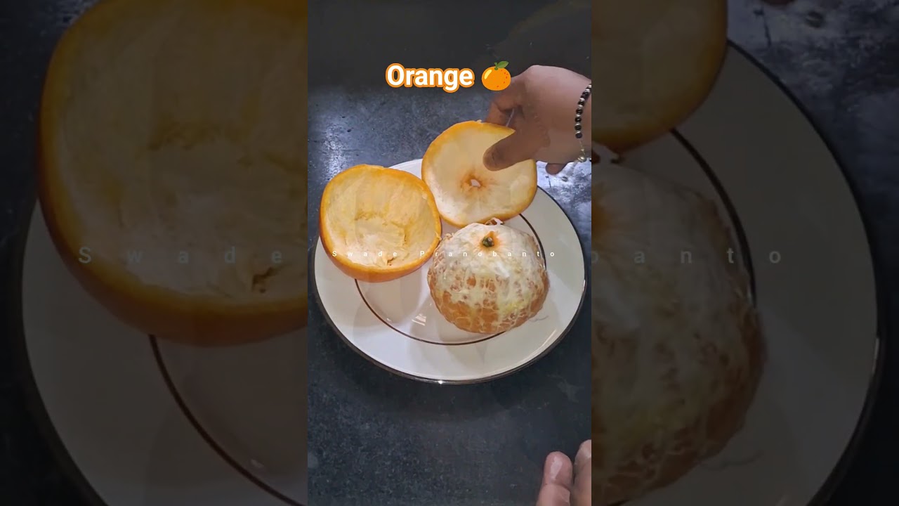 Orange chaat 😋#ytshorts #cooking #fruit #swadepranobanto
