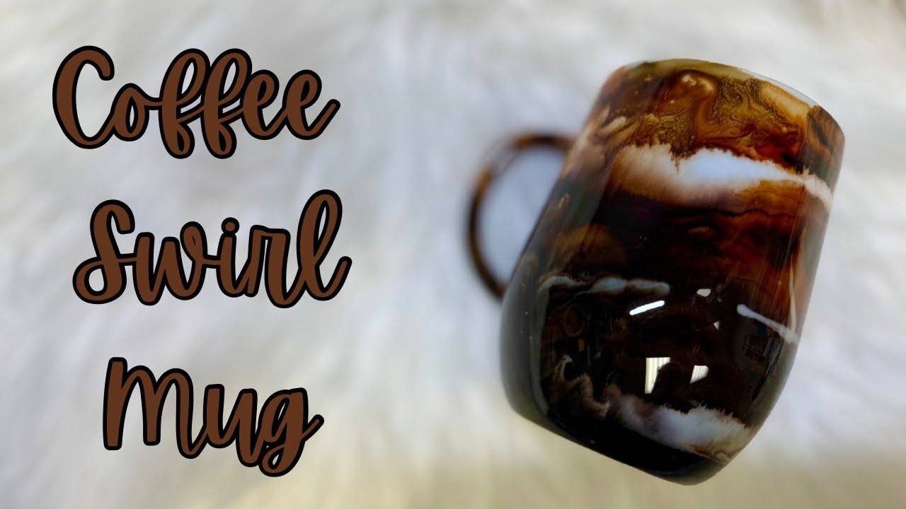 Coffee Swirl Alcohol Ink Tumbler Tutorial