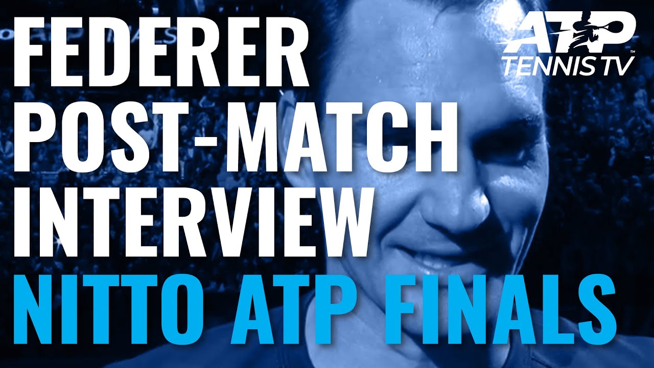 Roger Federer Post-Match Interview after beating Djokovic! | Nitto ATP Finals 2019