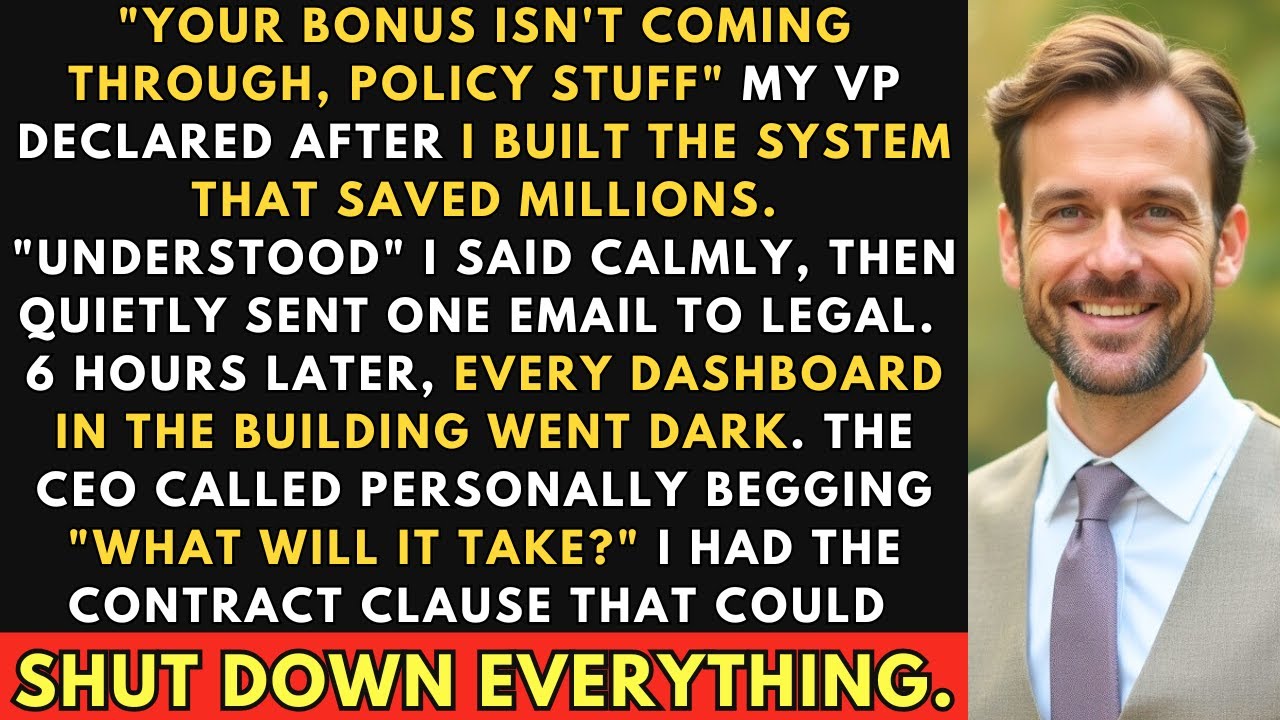 My Boss Stole My Bonus. I Triggered the License Clause That Shut Down Their Analytics.