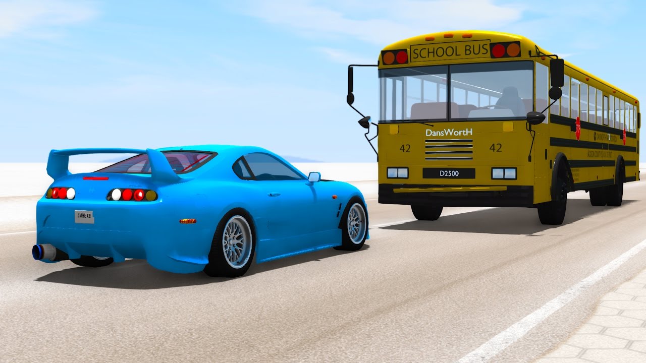 Toyota Supra Crash Testing - BeamNG drive
