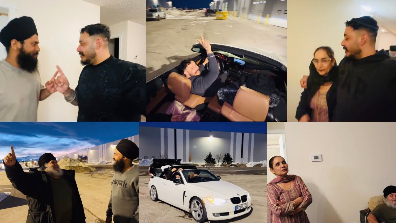 AJJ MOM DAD BHUT KHUSH HOYE🤗♥️|| OPEN BMW 🚘 CH GHEDI IN CANADA WITH MOM DAD♥️|| NIGHT PARTY 🥳♥️