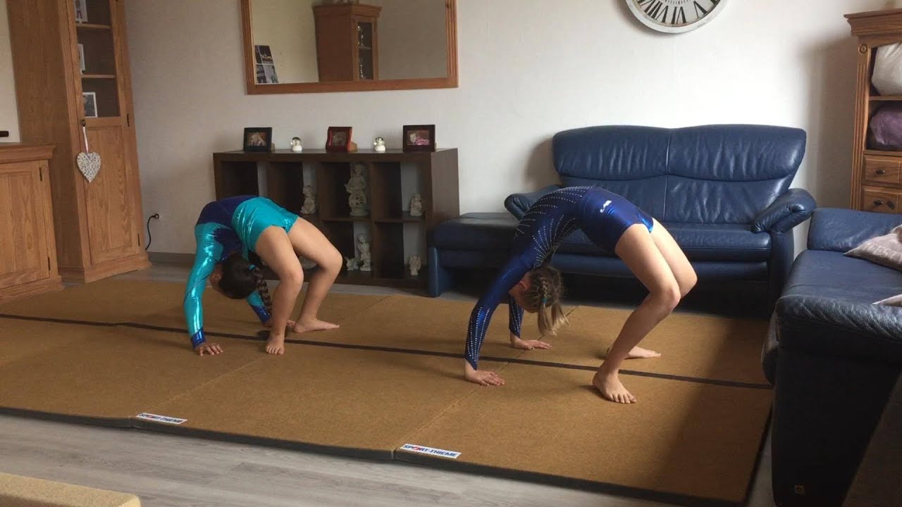 Bogengang r&uuml;ckw&auml;rts lernen back walkover Tutorial turnen by Haley und Leonie  (Haley's Turnwelt) 💗