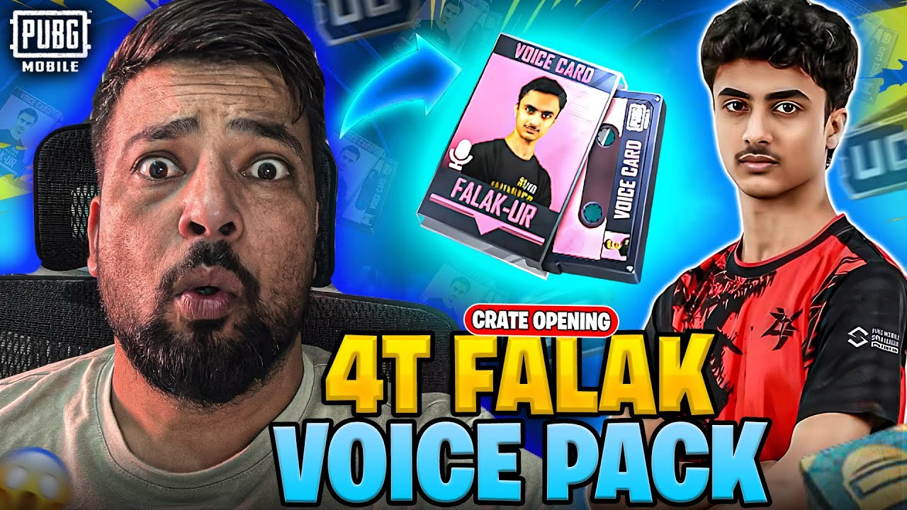 OMG 😱 4T Falak Voice Pack Crate Opening 😍 | PUBG MOBILE