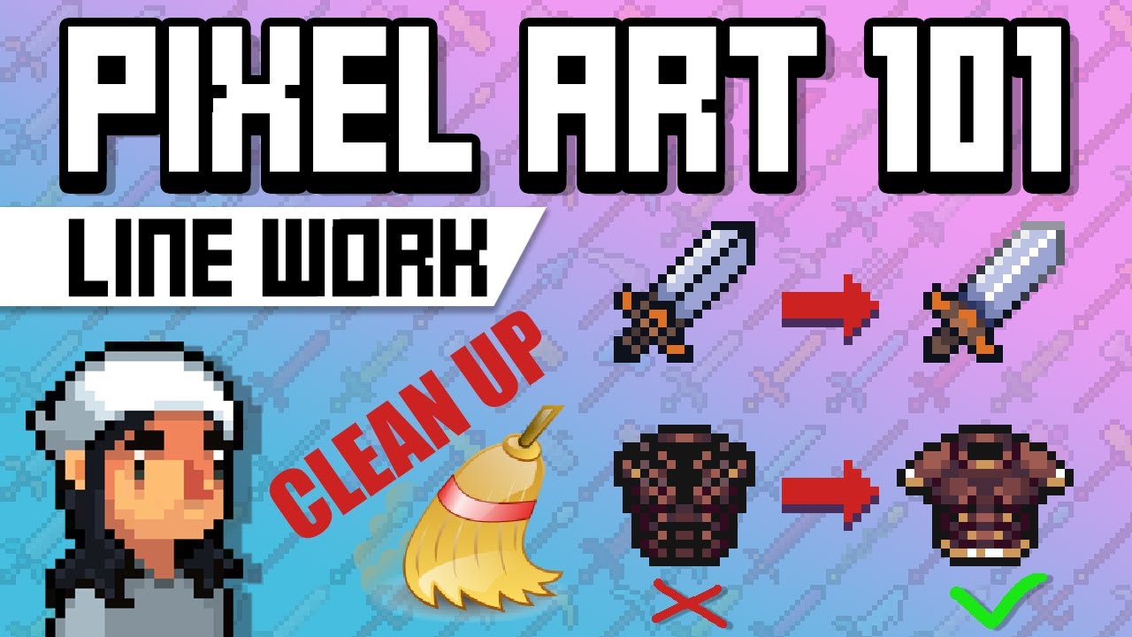 Pixel Art 101: Clean Up Line Work