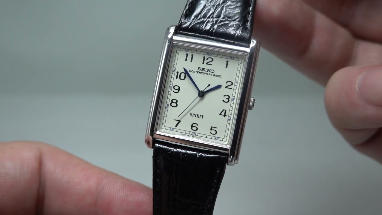 1998 Seiko Spirit Contemporary Basic JDM men's quartz watch with sweep seconds hand.  Ref' 5S21-5AOO