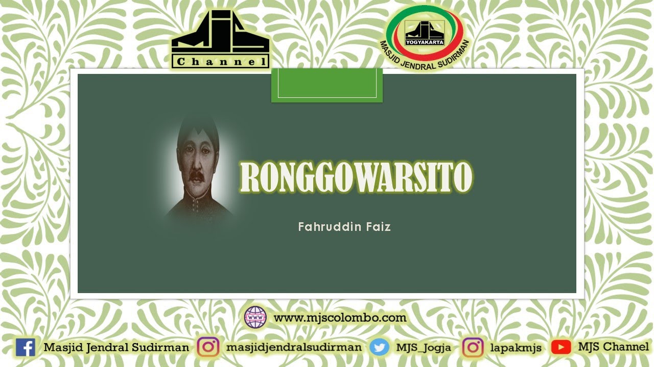 Ngaji Filsafat 89 : Ronggowarsito