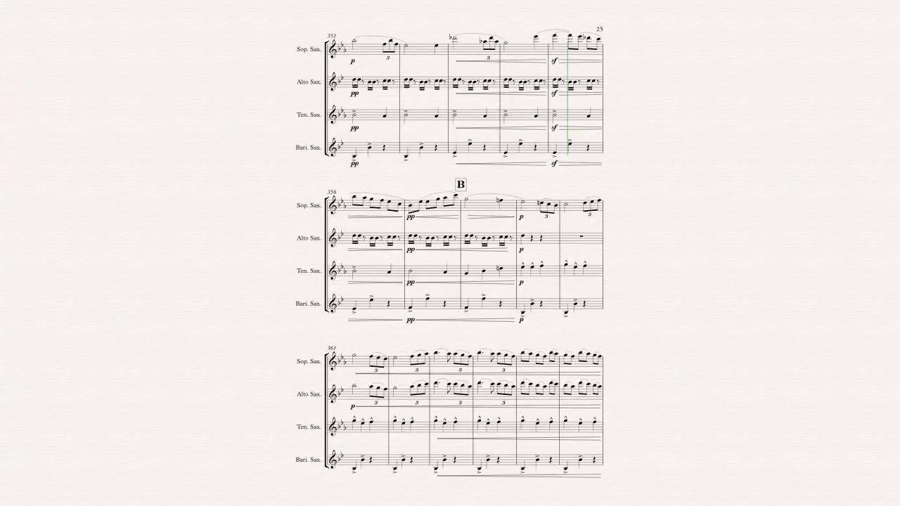 L'Arlesienne Suites 1&2 for saxophone quartet