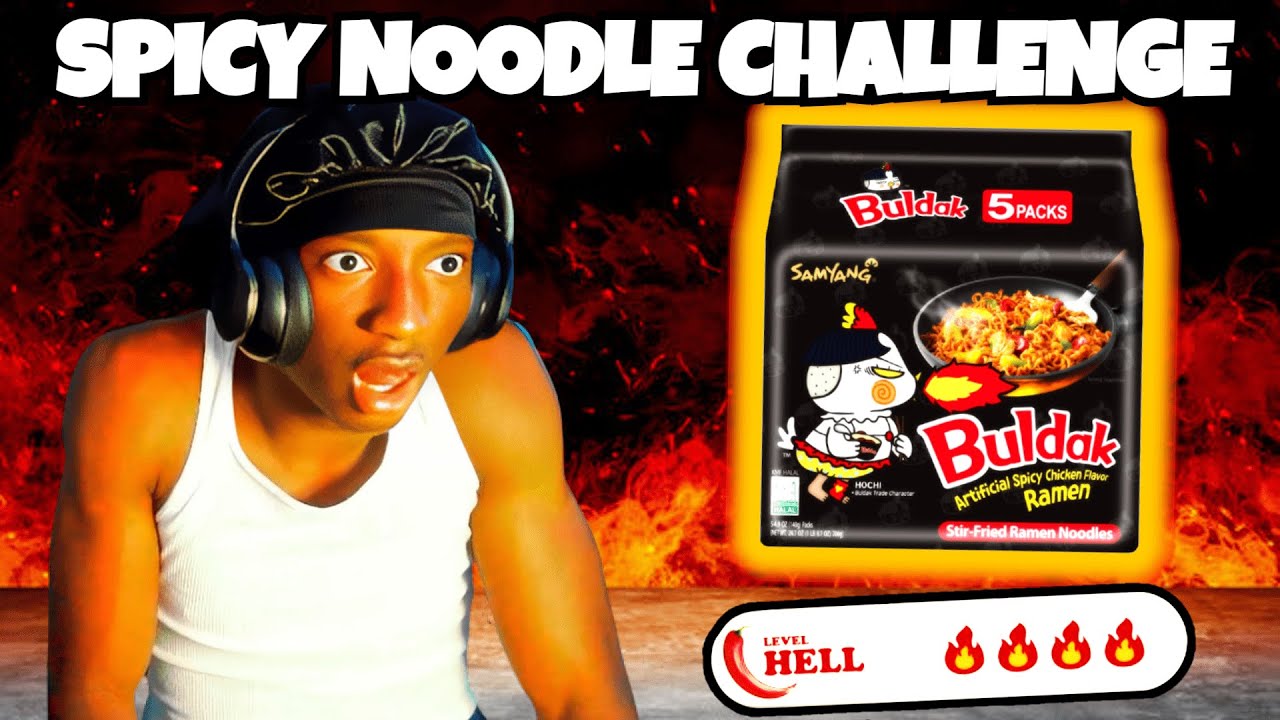 EXTREMELY HOT SPICY NOODLE CHALLENGE🌶‼
