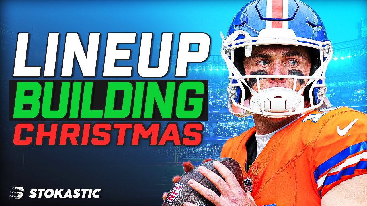 Week 17 Christmas Day! NFL DFS: Single Lineup Sim Building | NFL DFS Strategy