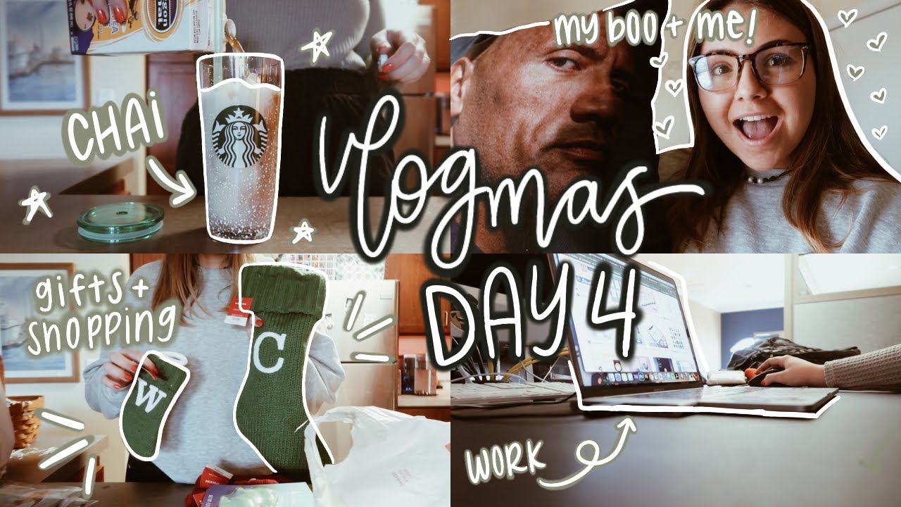 Vlogmas Day 4 | work + christmas shopping